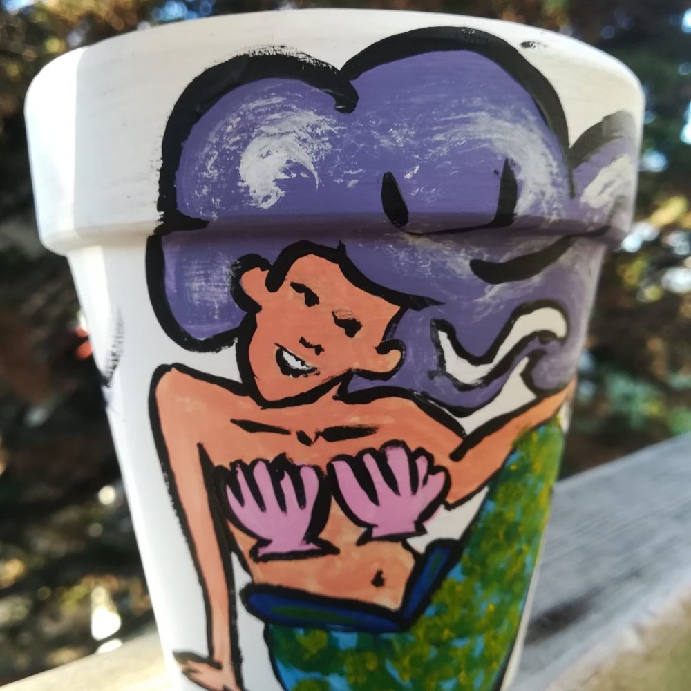 Plant pot/pot art